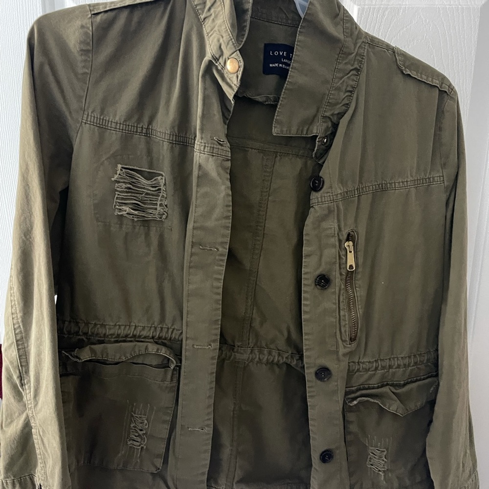 Green Army Cardigan